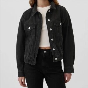 Gap Relaxed Icon Denim Bomber Jacket